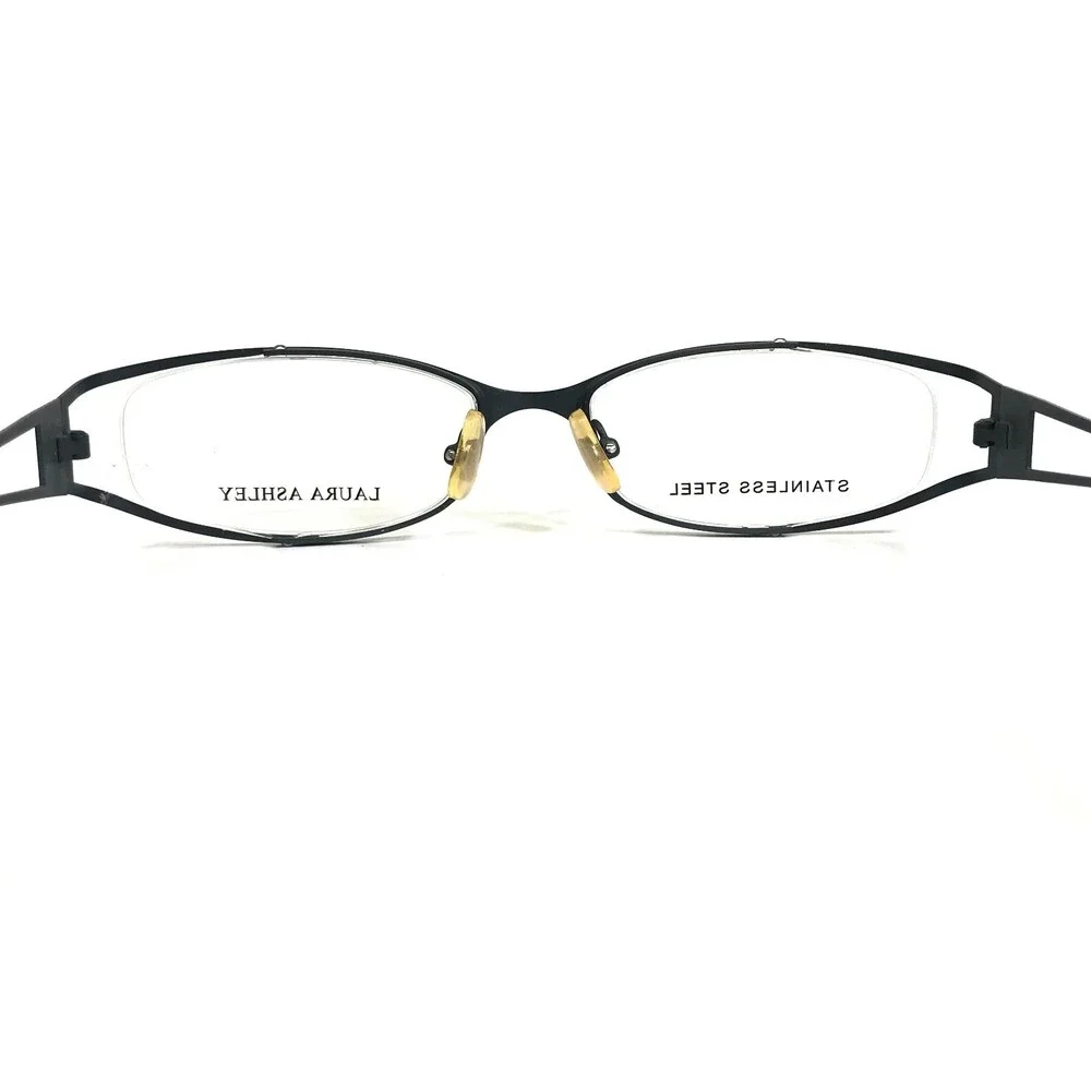 Laura Ashley Eyeglasses Frames Dove Addison Blue Floral Semi Rim 54-18-135